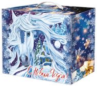 1000 - 1300г. новогодняя упаковка Волшебность (пластиковая ручка) (год Лошади)