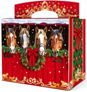 800 - 900г. новогодняя упаковка Новогодняя конюшня
