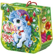 600 - 800г. новогодняя упаковка Счастливая подкова (год Лошади)