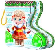 500 - 700г. упаковка Сапожок с овечкой (символ 2027 года)