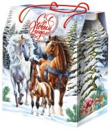 900 - 1000г. новогодняя упаковка Семья (год Лошади)