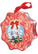 Новогодний подарок 500г. Снегири - звездочка (экстра) + новогодний сувенир в подарок