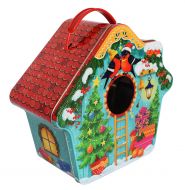 Новогодний подарок 1300г, Скворечник жестяной (экстра) +  новогодний сувенир в подарок