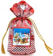 Новогодний подарок 300г. Мешочек Чудесный красный (экстра) + новогодний сувенир в подарок 