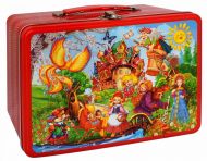 Новогодний подарок 1000г, Чемодан Любимые сказки (большой) (экстра) + новогодний сувенир в подарок 