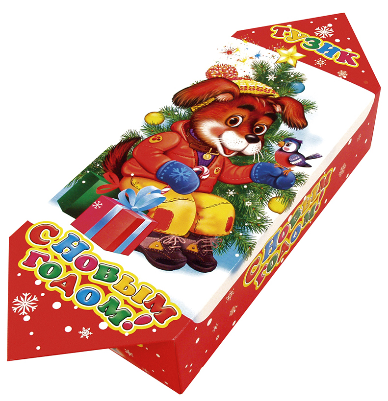 500 - 600г. упаковка Конфета Тузик красная ― Cristmas gifts from Russia ...