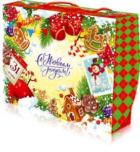 Новогодний подарок 600г, 31 декабря (экстра) + новогодний сувенир в подарок