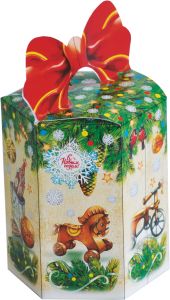 Новогодний подарок 1000г. Игрушки РЕТРО (экстра) + новогодний сувенир в подарок   