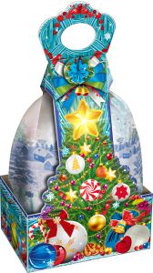 400 - 500 г. упаковка Конфетки - Подарочки (слюдяной пакет и картон)  ― Cristmas gifts from Russia 2024 - 2025 sale