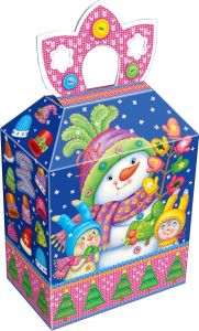 Новогодний подарок 600г. Варежки (экстра) + новогодний сувенир в подарок 